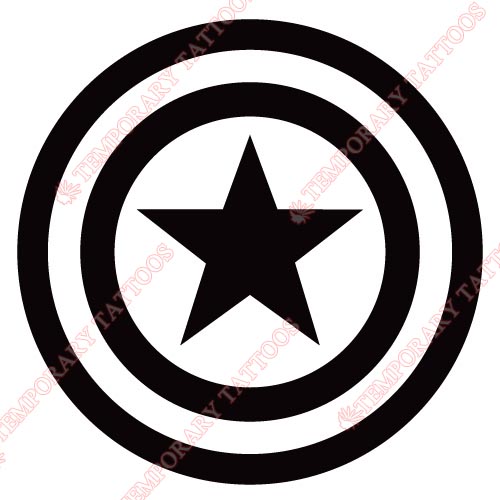 Captain America Customize Temporary Tattoos Stickers NO.58